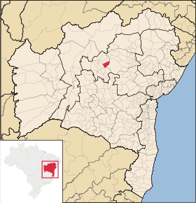 The municipality of América Dourada in the state of Bahia.