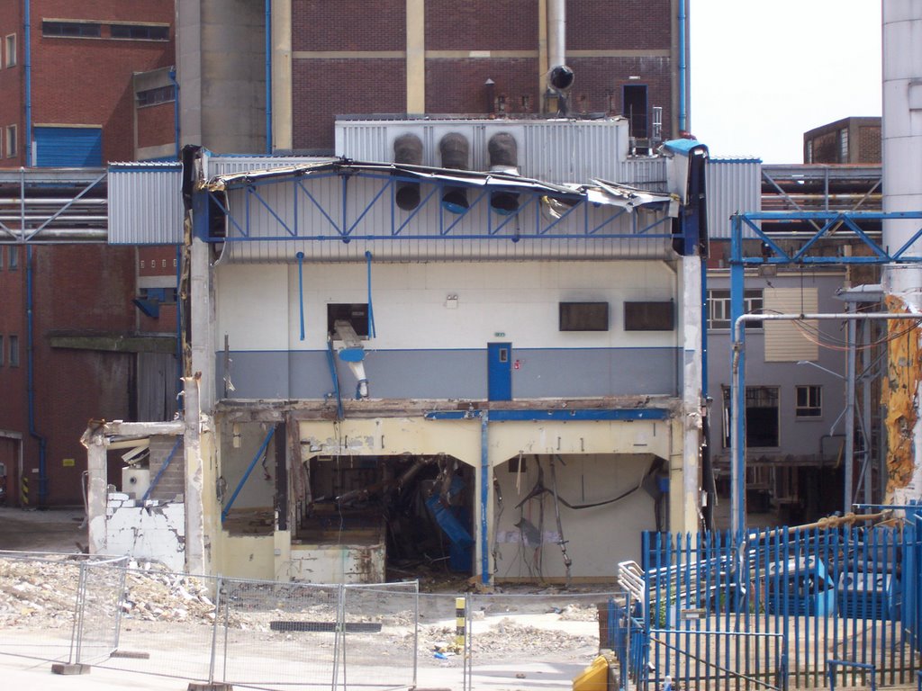 The Scottish & Newcastle Brewery, partially demolished