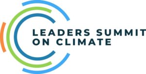 Logo for the Leaders Summit on Climate